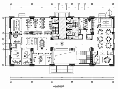 2000㎡办公室室内 施工图