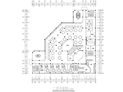 二十二层现代风格酒店建筑 施工图