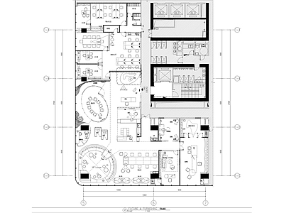 创意办公空间 施工图