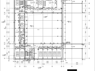 多层院落式办公楼建筑 施工图