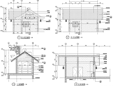 公园特色售卖部做法详图 施工图