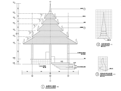 泰国水吧亭 施工图