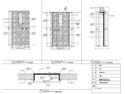 单开双开子母门详图 施工图 通用节点