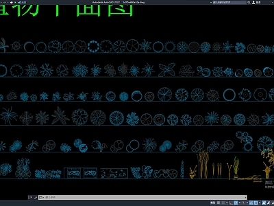 CAD常用绿植 图库