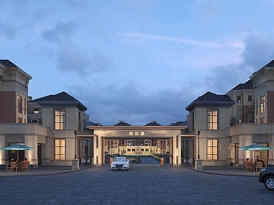 现代小区入口大门