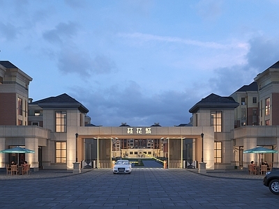 现代小区入口大门