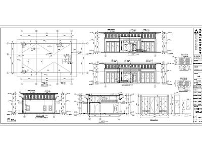 正商智慧城小区物业大门 施工图 建筑通用节点