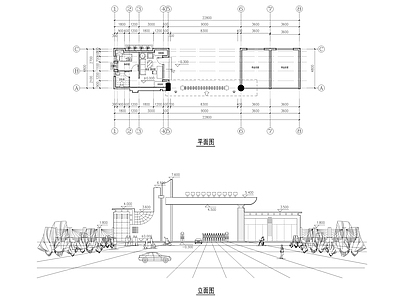 某学校大门建筑 施工图 建筑通用节点