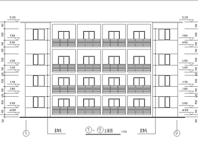 南宁住宅楼建筑 施工图