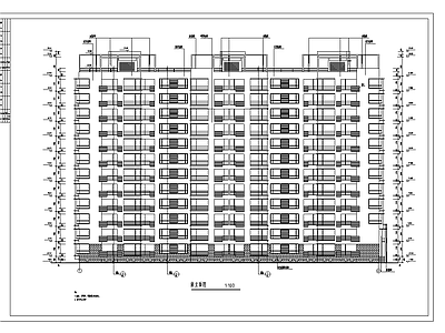 现行经典的小高层建筑 施工图