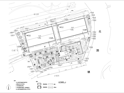 某蔬菜储藏仓库建筑总平面
