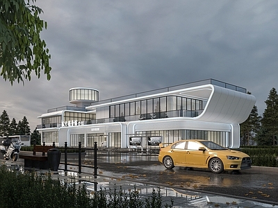 现代展览馆建筑 航空科学馆
