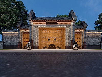 中式入口大门