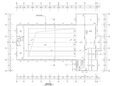 游泳馆建筑 施工图 游泳馆建筑