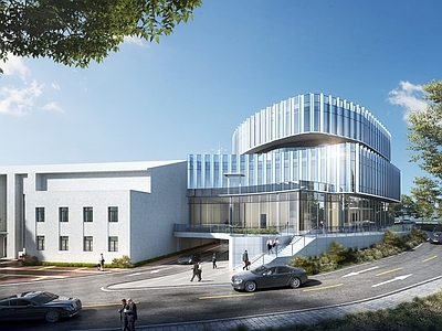 现代展览馆建筑