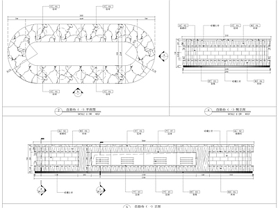 接待台自助台水吧台洗手台 施工图 节点 家具节点详图