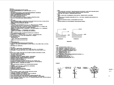 小区景观绿化设计说明 图库