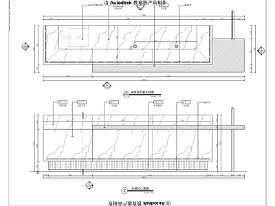 水吧台模型台大样 施工图 节点 家具节点详图