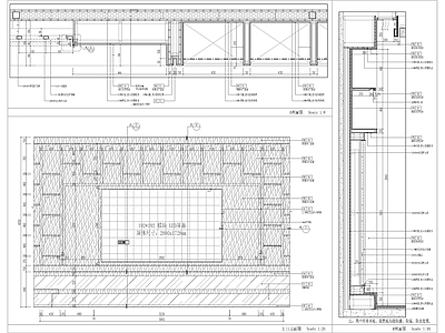 装饰柜背景大样 施工图 柜类 家具节点详图