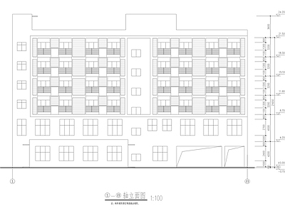 民警宿舍楼建筑 施工图