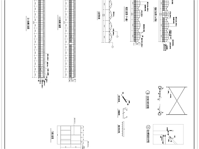 矩形缺角连体薄膜大棚 施工图