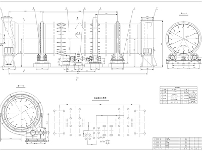 烘干机机械 施工图