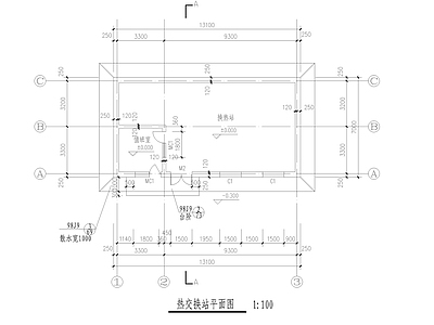 热交换站建筑结构 施工图