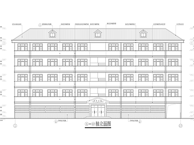 中学学生公寓全套建筑 施工图