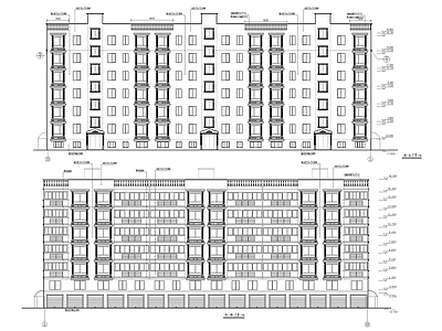 多层住宅楼建筑 施工图