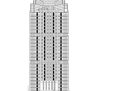 二十八层国际大厦建筑 施工图