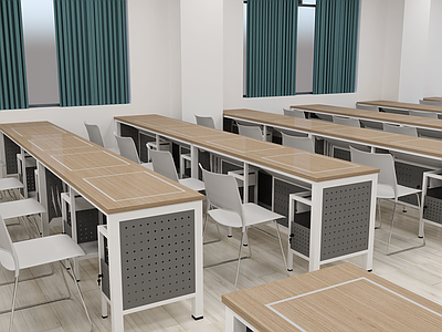 现代学校教室