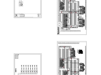 大型小区住宅和地库智能化 施工图 建筑电气 电气图