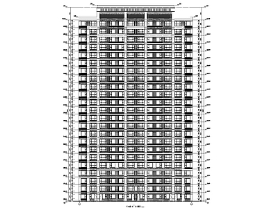 85平户型高层建筑 施工图