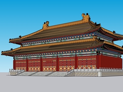 中式寺庙建筑