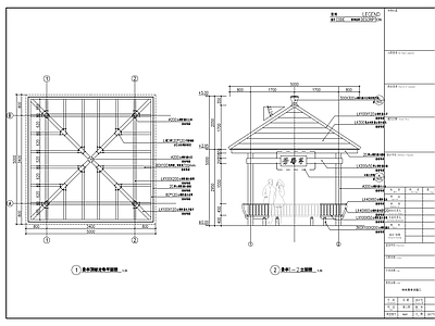 古建景观木亭 施工图