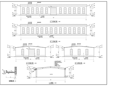 加工厂房建筑 施工图 工业建筑