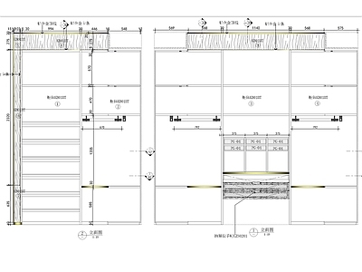 衣柜柜体深化节点 施工图 柜类 家具节点详图