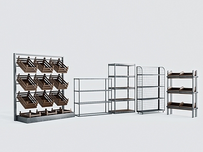 现代超市展架 仓库组合 展示架 展具