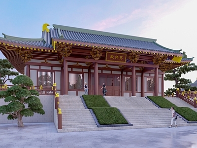 中式寺庙建筑