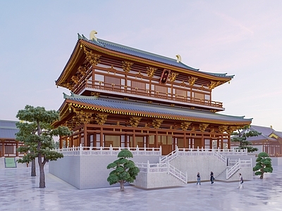 中式寺庙建筑