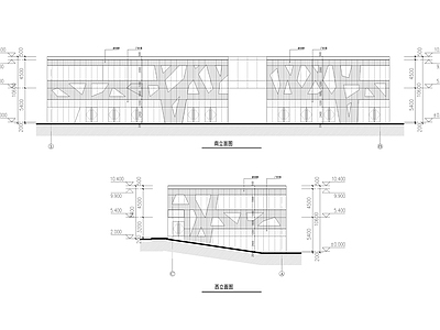 三角地块现代商业体建筑 施工图