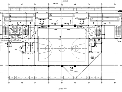 校园体育馆建筑 施工图