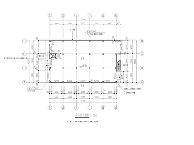 柑橘分拣车间建筑 施工图 工业建筑