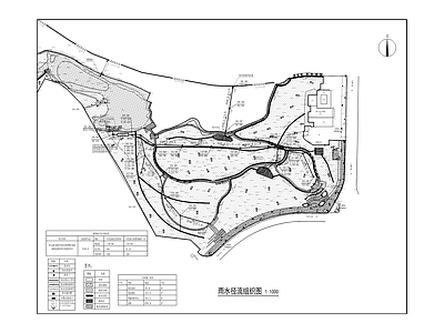 垃圾填埋区地块海绵化建设项目 施工图 园林景观给排水 给排水图