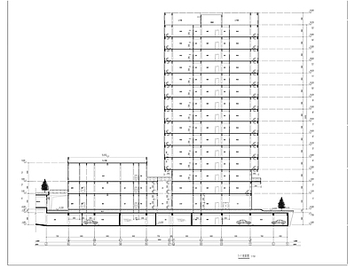 厂房办公研发综合楼建筑 施工图