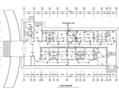 传染病医院病房楼电气 施工图 建筑电气 电气图