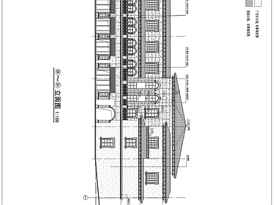 欧式商业街建筑 施工图