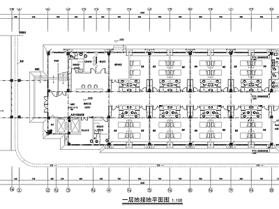 传染病医院住院楼电气 施工图  建筑电气 电气图