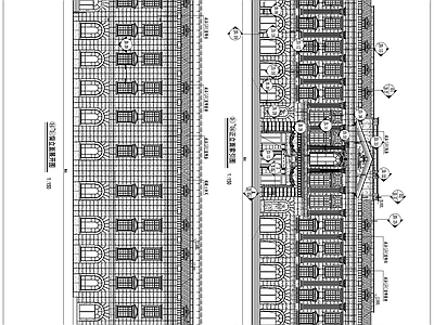 欧式建筑石材幕墙 施工图