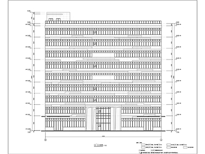 现代标准厂房建筑 施工图 工业建筑